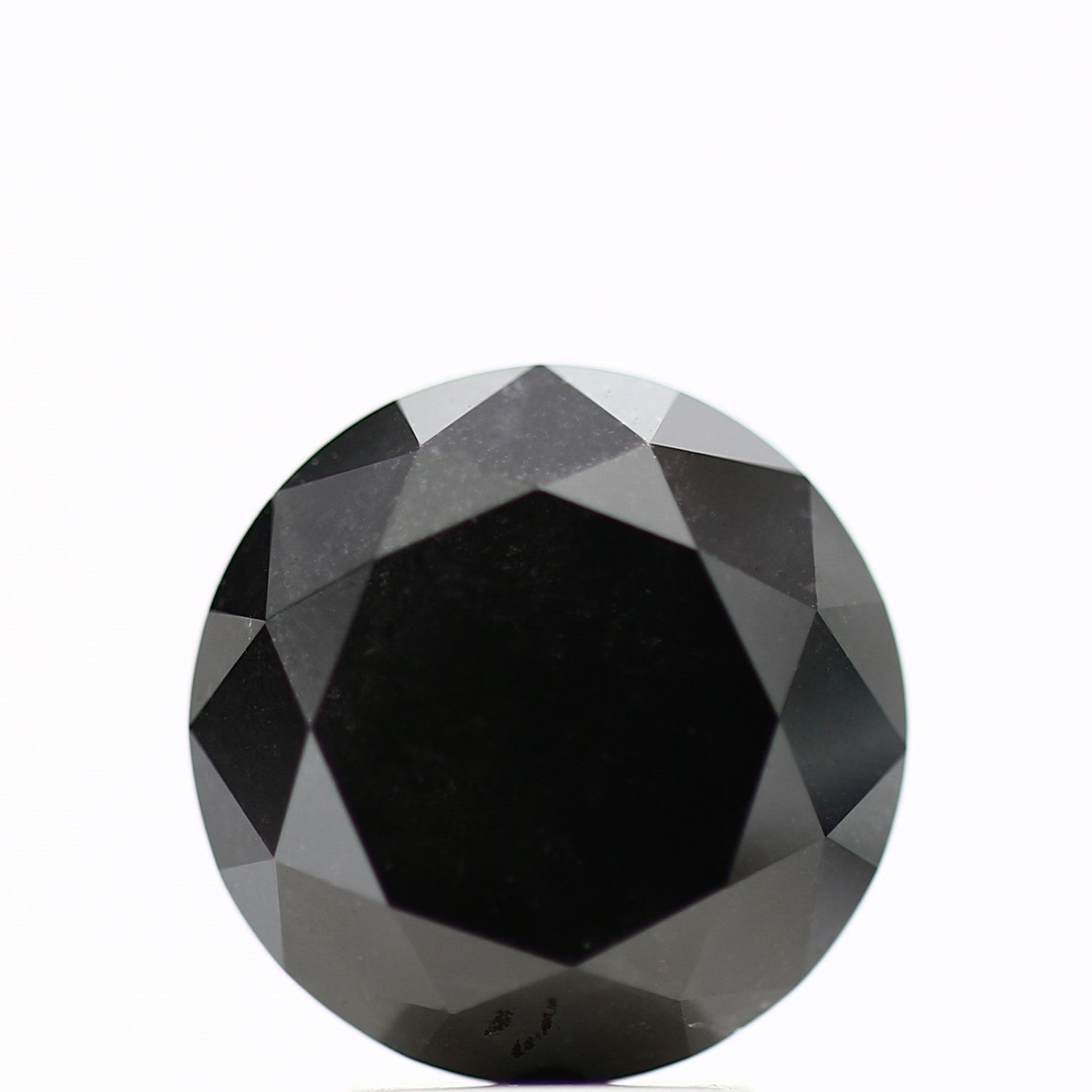 GIA round black certified diamonds